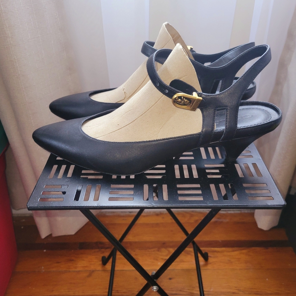 Coach Ankle Strap Heel Shoe
